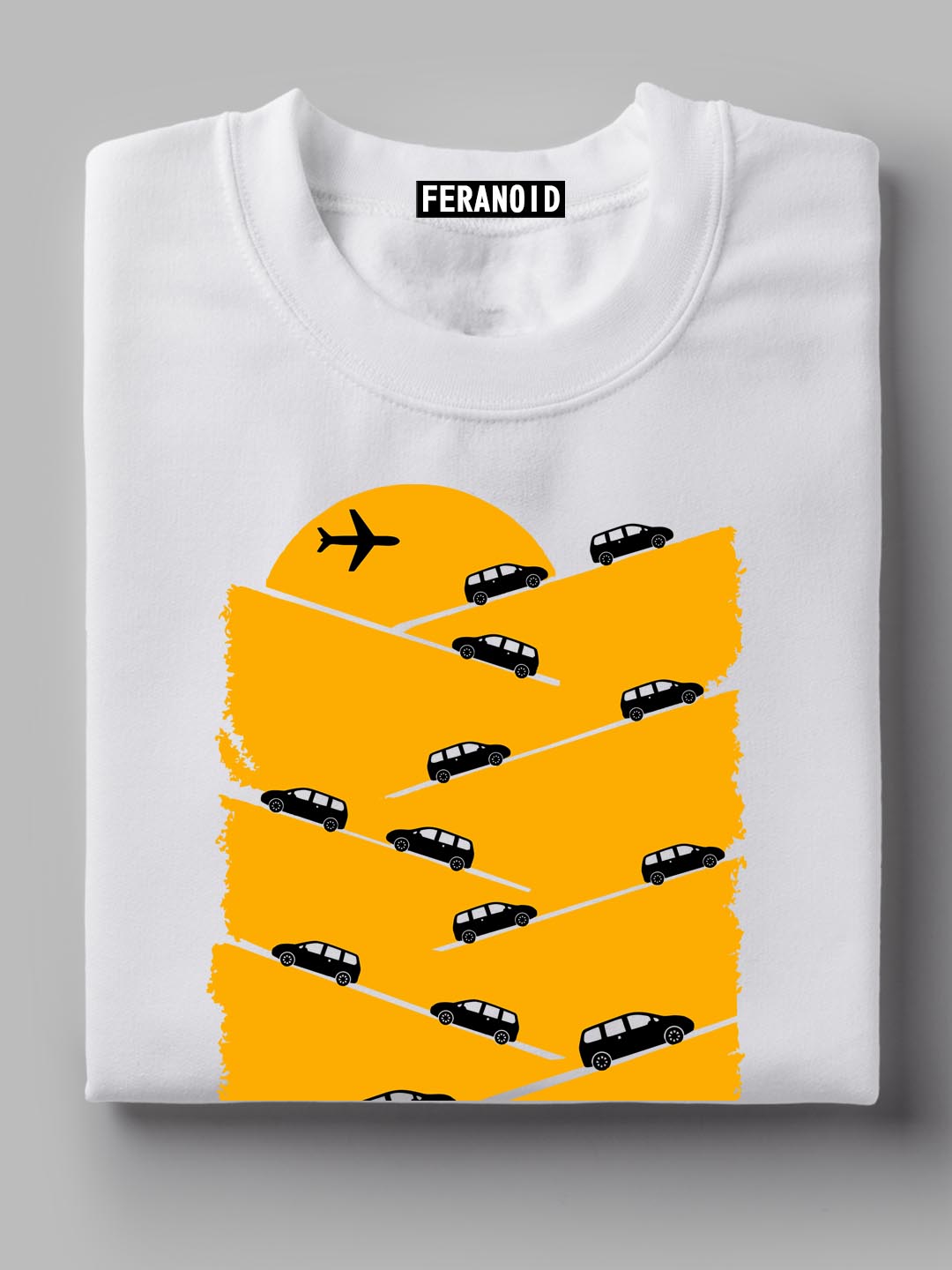 Car Mountain White T-Shirt