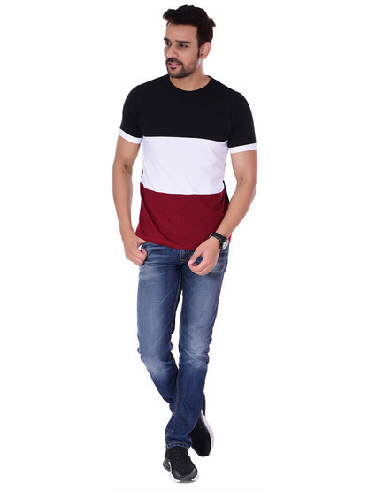 Cb Black Maroon T-Shirts