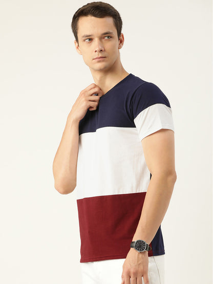 Cb Maroon White T-Shirt