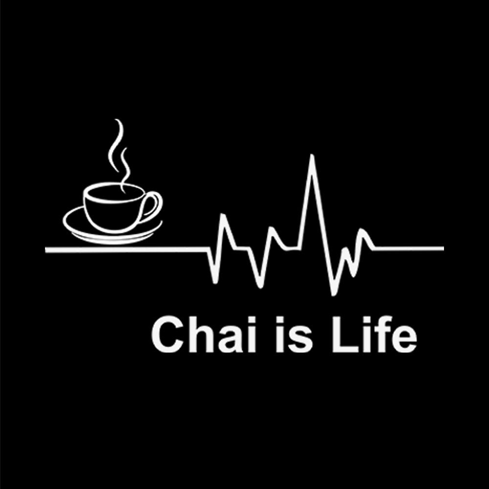 Chai Is Life Black T-Shirt