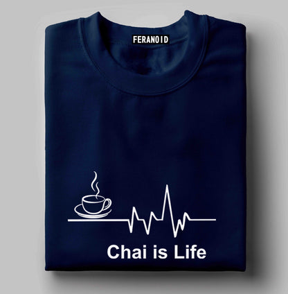 Chai Is Life Black T-Shirt