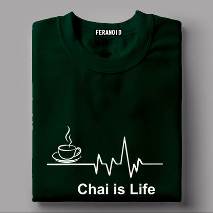 Chai Is Life Black T-Shirt