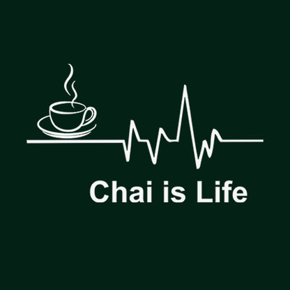 CHAI IS LIFE BLACK T-SHIRT