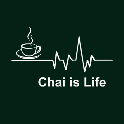 Chai Is Life Black T-Shirt