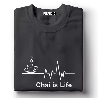 Chai Is Life Black T-Shirt