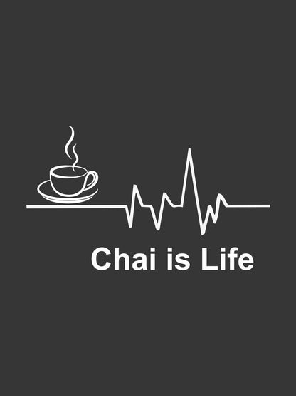 Chai Is Life Black T-Shirt