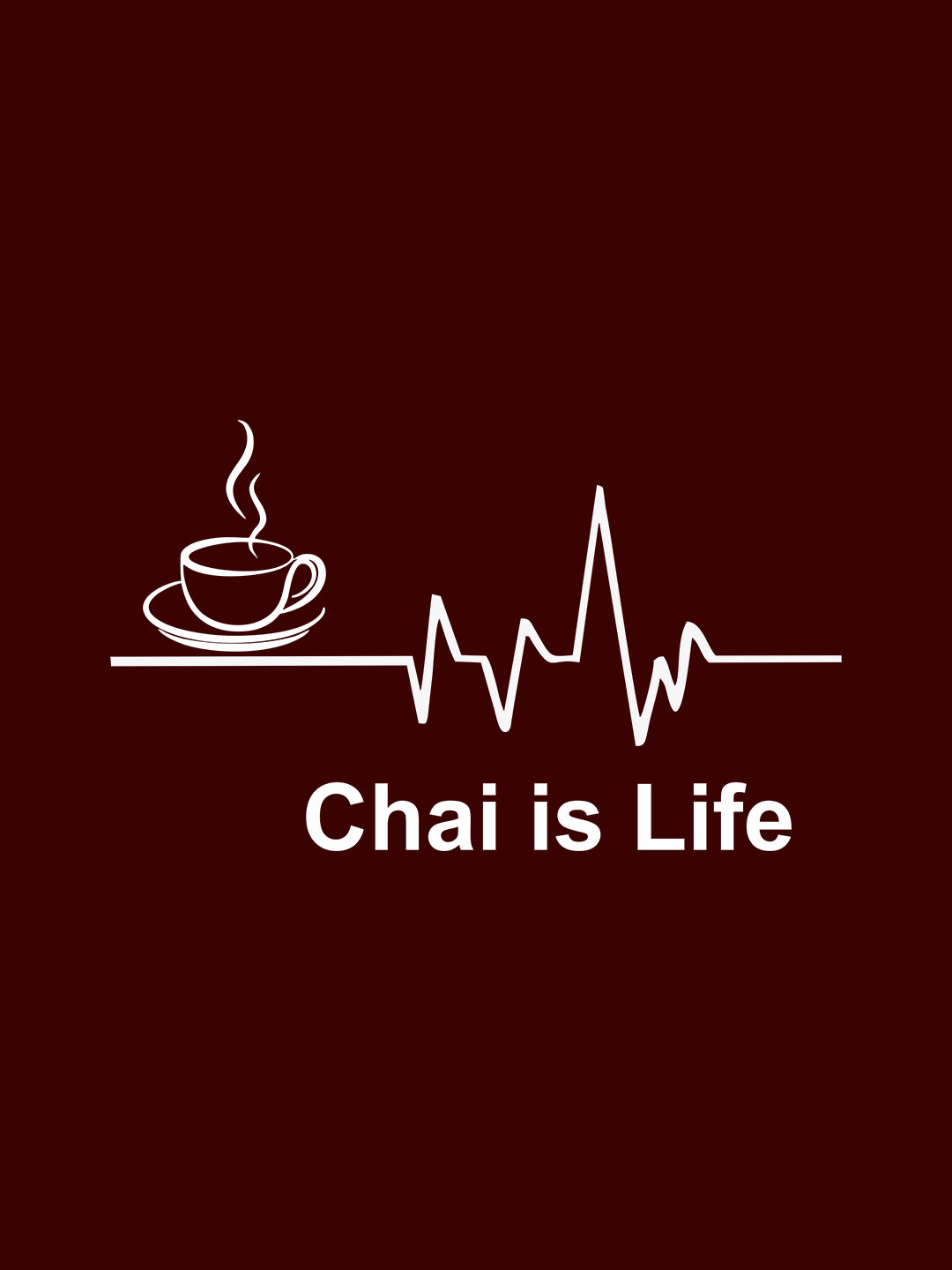 Chai Is Life Black T-Shirt