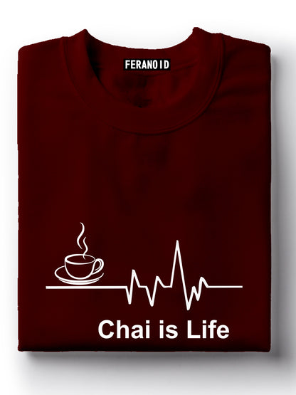 Chai Is Life Black T-Shirt