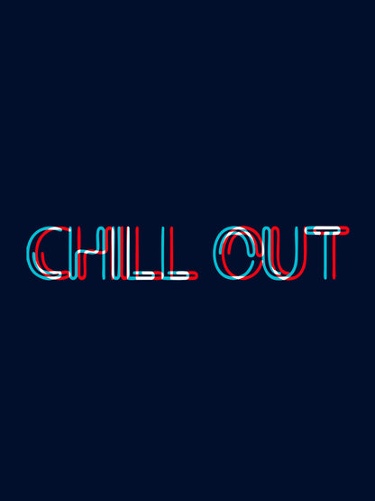 CHILL OUT BLUE T-SHIRT