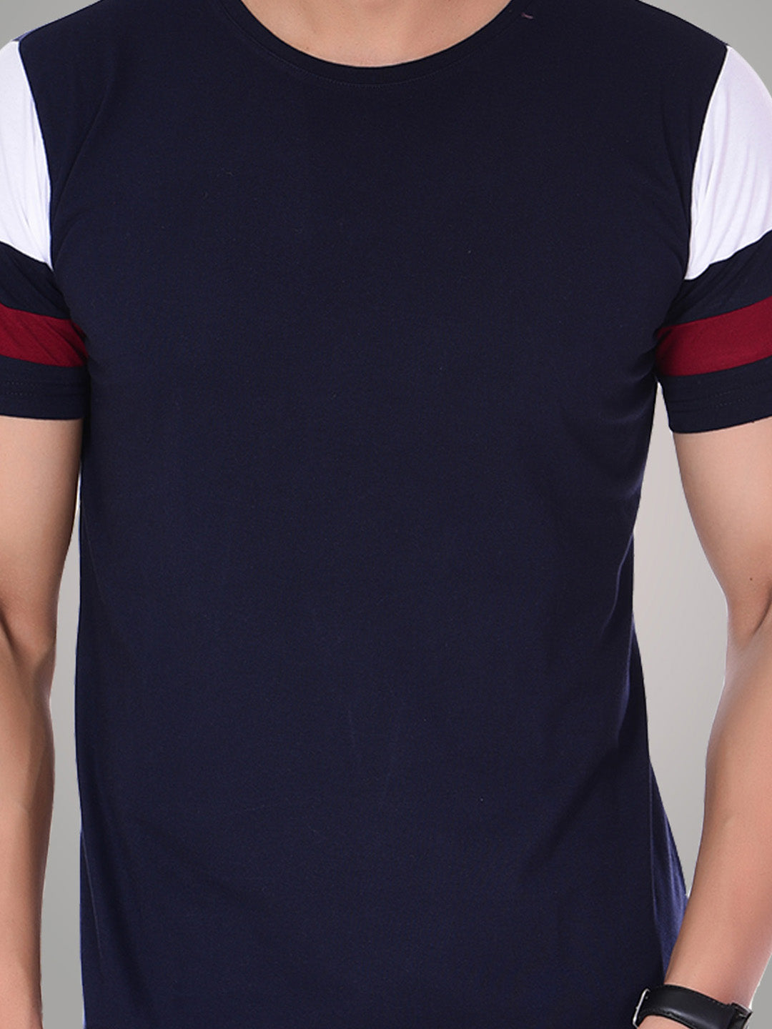 Color Block Half Sleeves T-Shirt