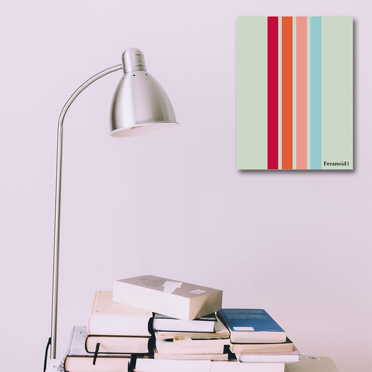 COLOURED STRIPES POSTER