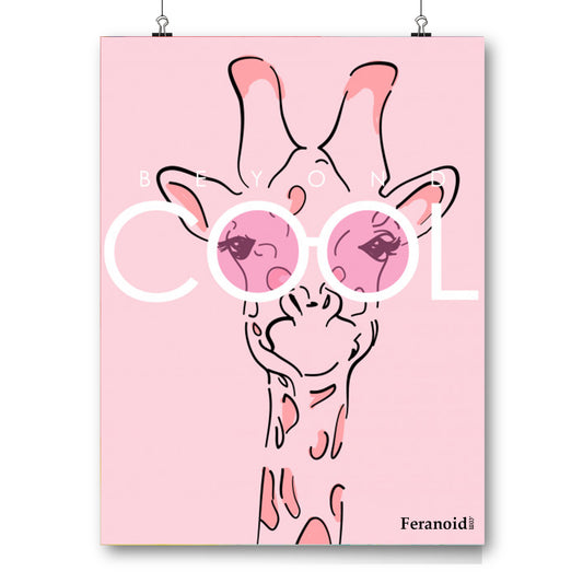 COOL GIRAFFE POSTER