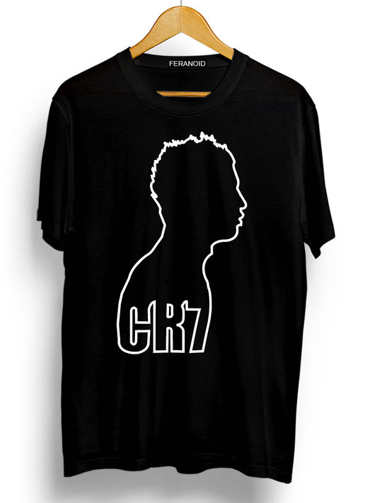 CR 7 WHITE BLACK T-SHIRT