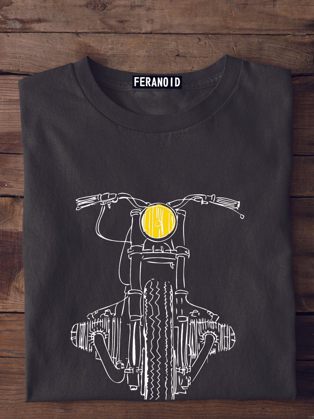 Enfield Bike Grey T-Shirt