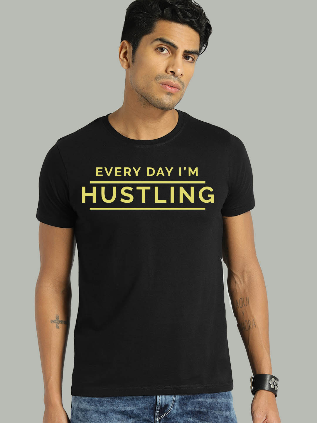 EVERYDAY I'M HUSTLING BLACK T-SHIRT