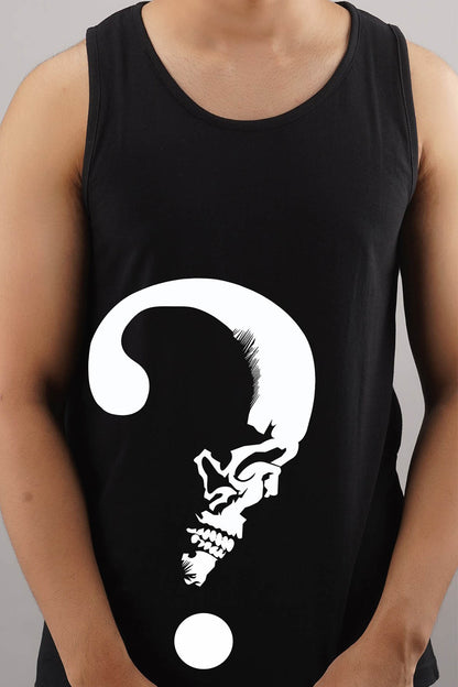 Evil Qm Black Sleeveless T-Shirt