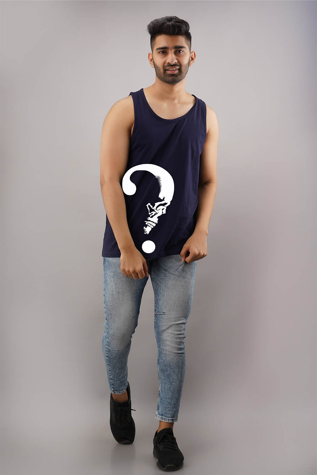 Evil Qm Black Sleeveless T-Shirt