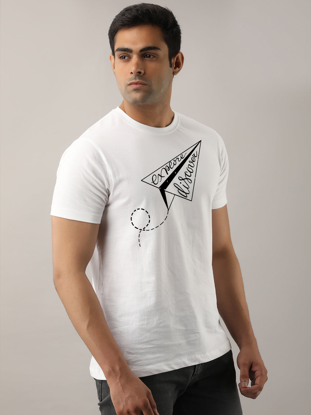 Explore Discover  White T-Shirt