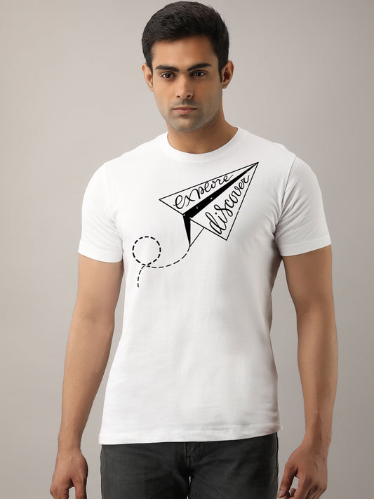 Explore Discover  White T-Shirt