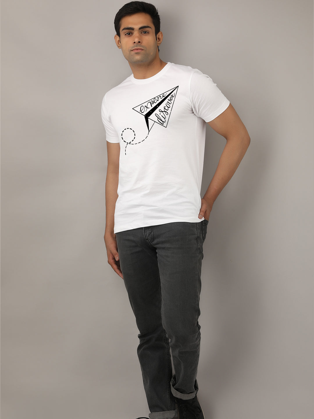 Explore Discover  White T-Shirt