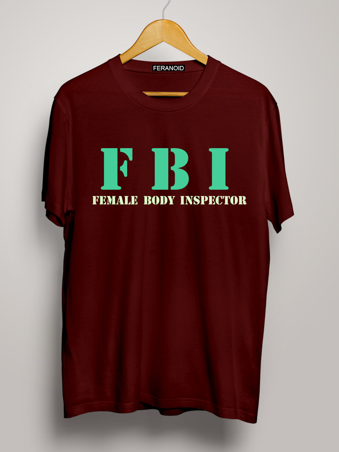 FBI MAROON T-SHIRT