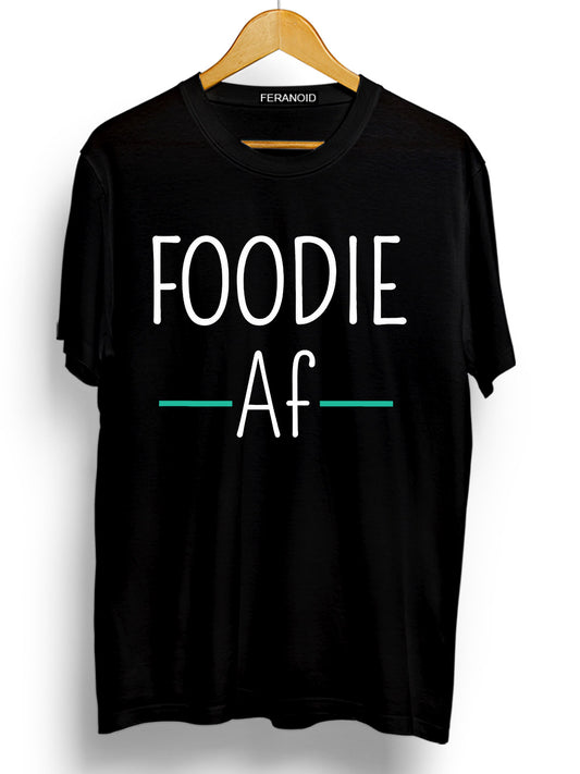 FOODIE AF BLACK T-SHIRT