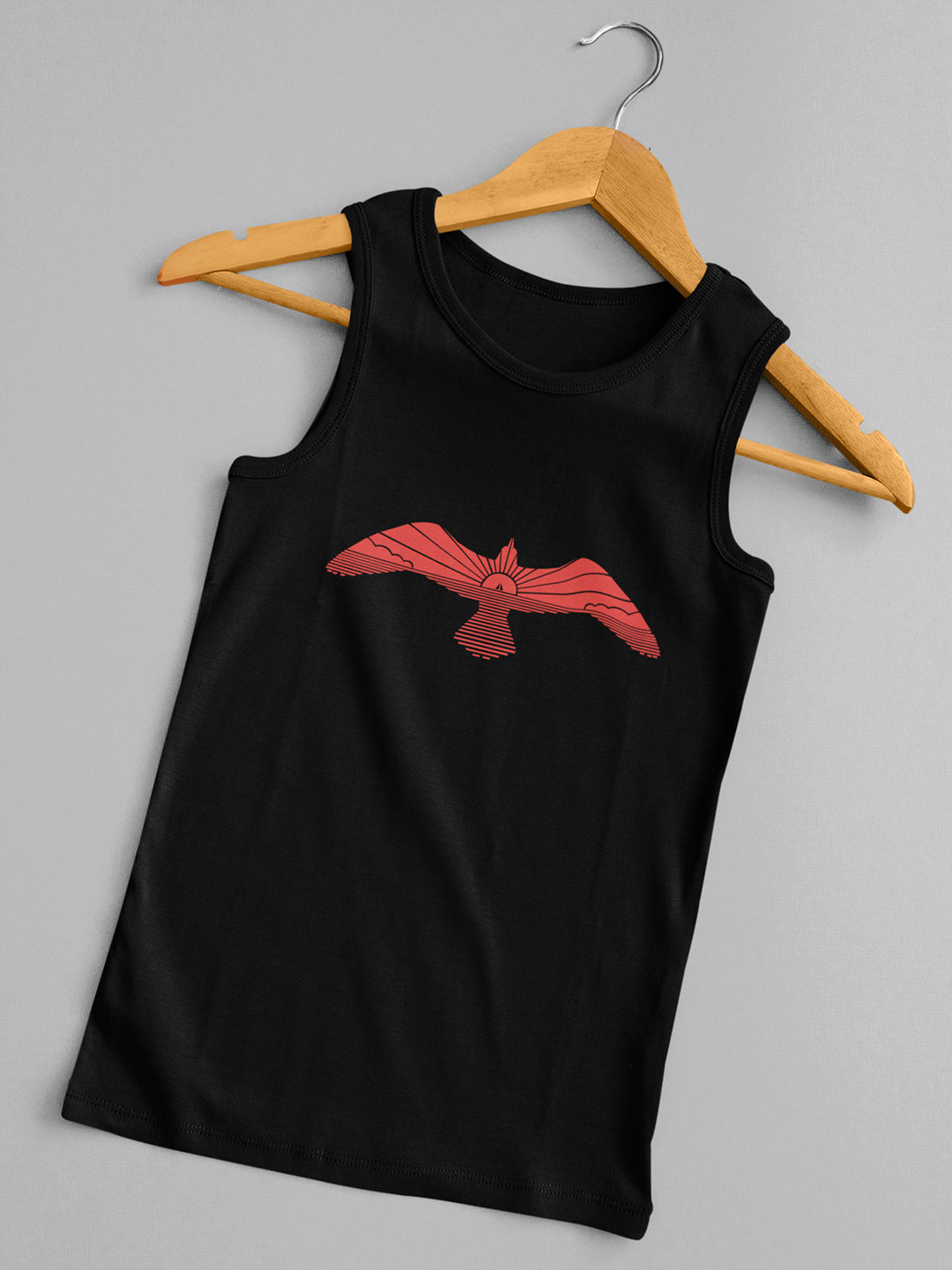 Free Bird Black Sleeveless T-Shirt