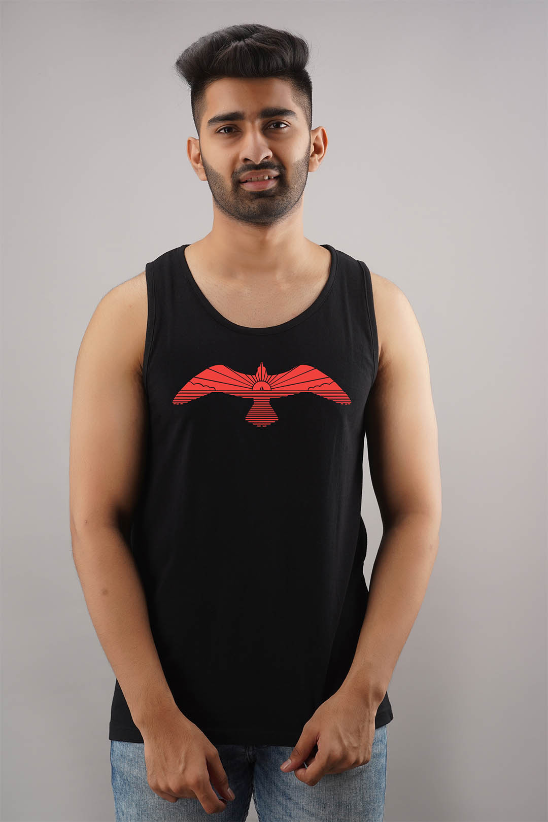 Free Bird Black Sleeveless T-Shirt