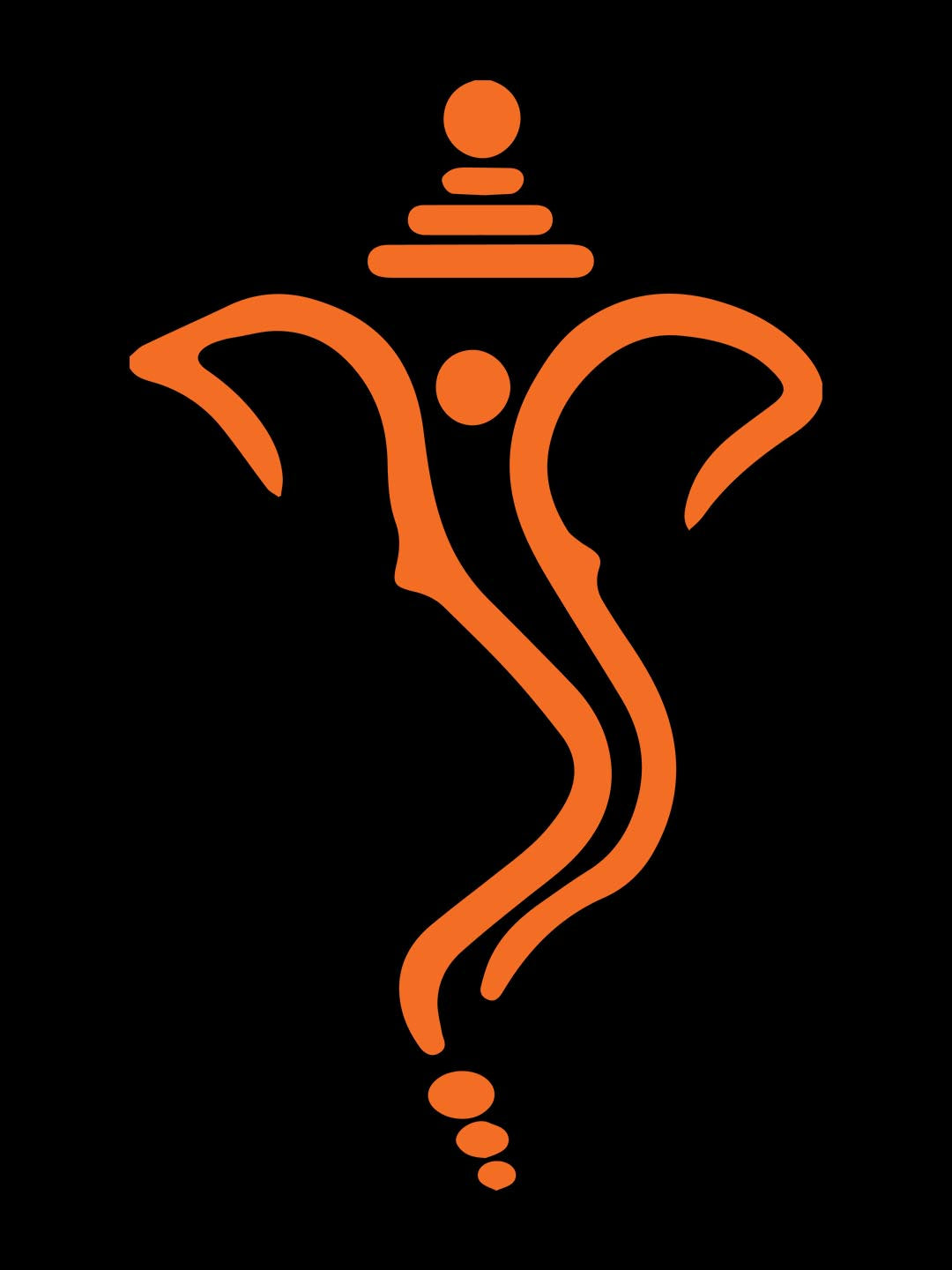 Ganesh Ji Black T-Shirt