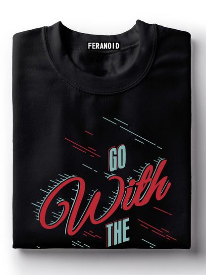 Go With The Flow Black T-Shirt