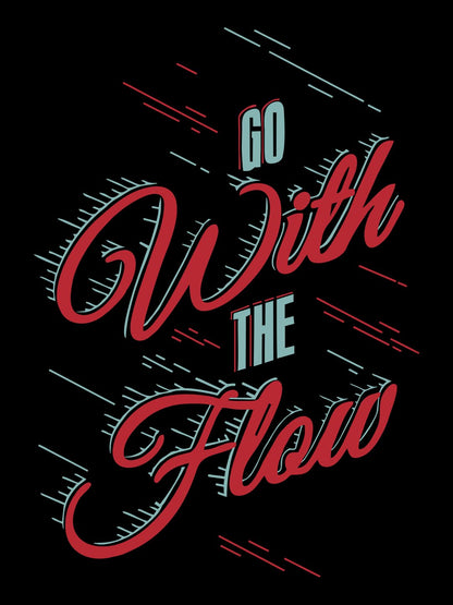 Go With The Flow Black T-Shirt