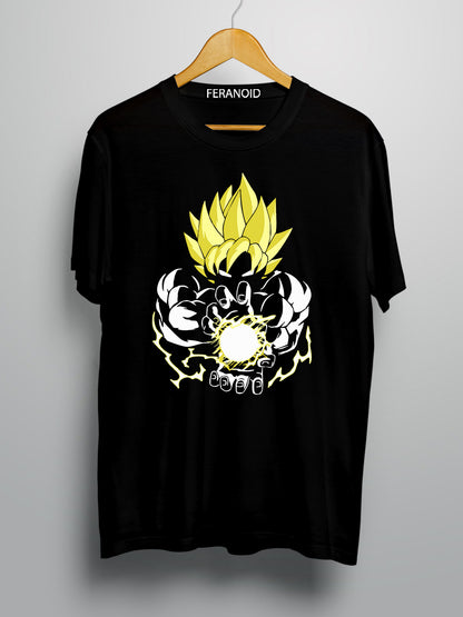 GOKU YELLOW BLACK T-SHIRT