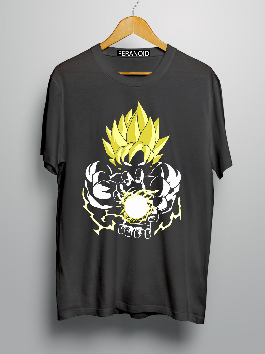 GOKU YELLOW GREY T-SHIRT