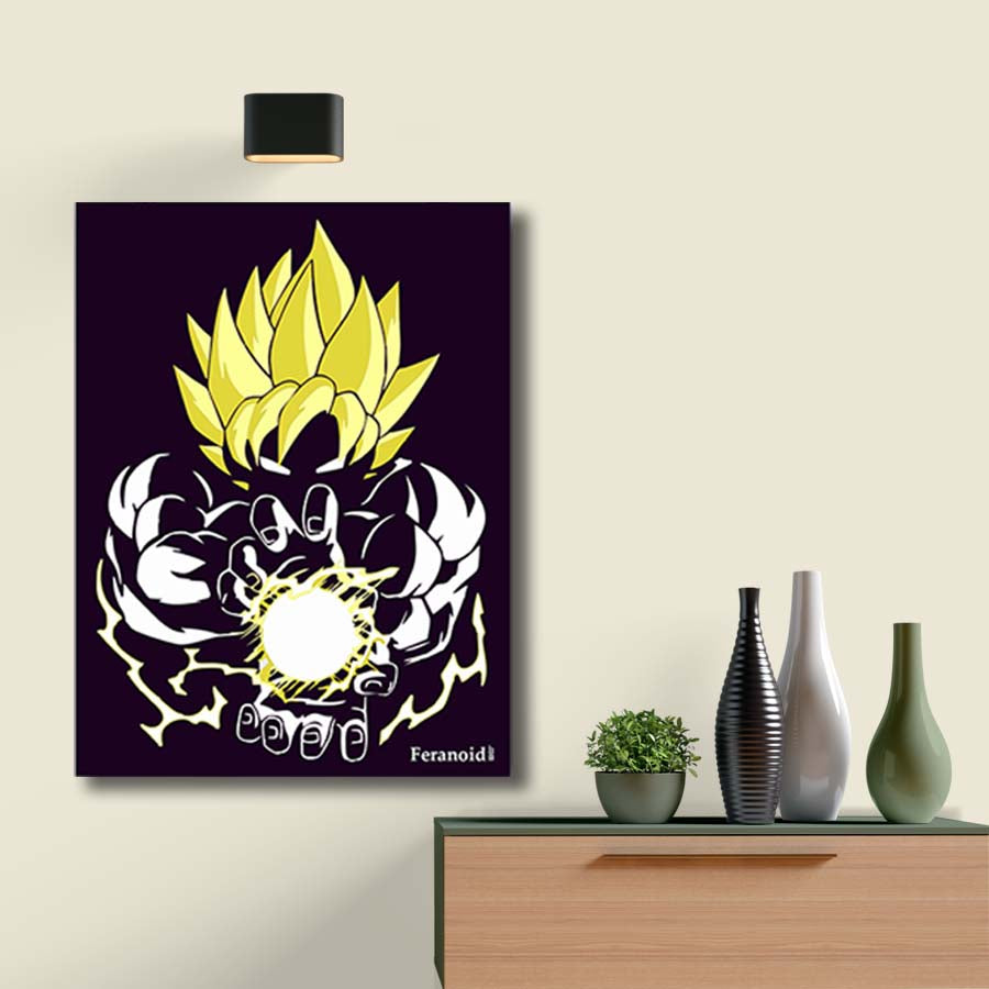 GOKU YELLOW POSTER