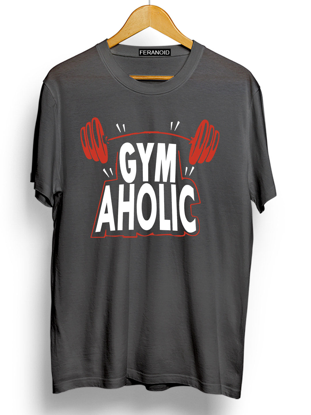 GYMAHOLIC GREY T-SHIRT