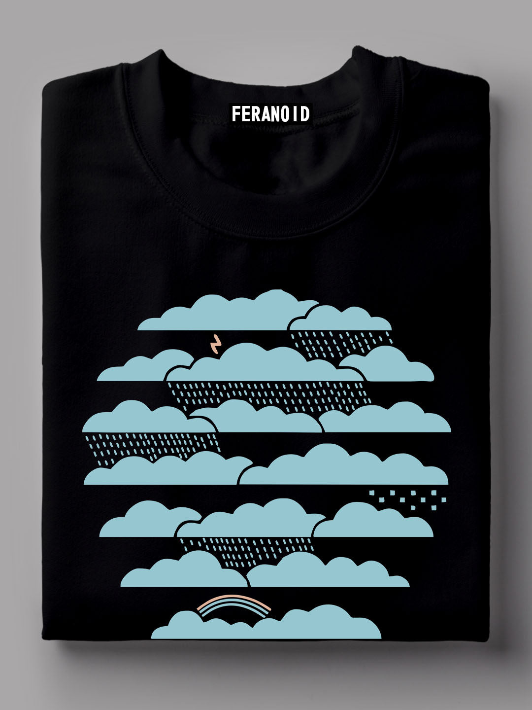 HOT AIR BALLOON BLACK TSHIRT