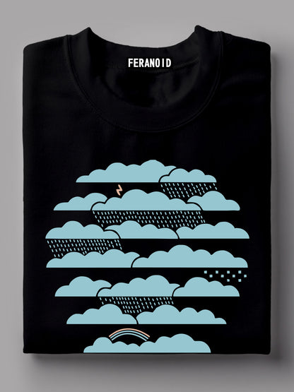 HOT AIR BALLOON BLACK TSHIRT