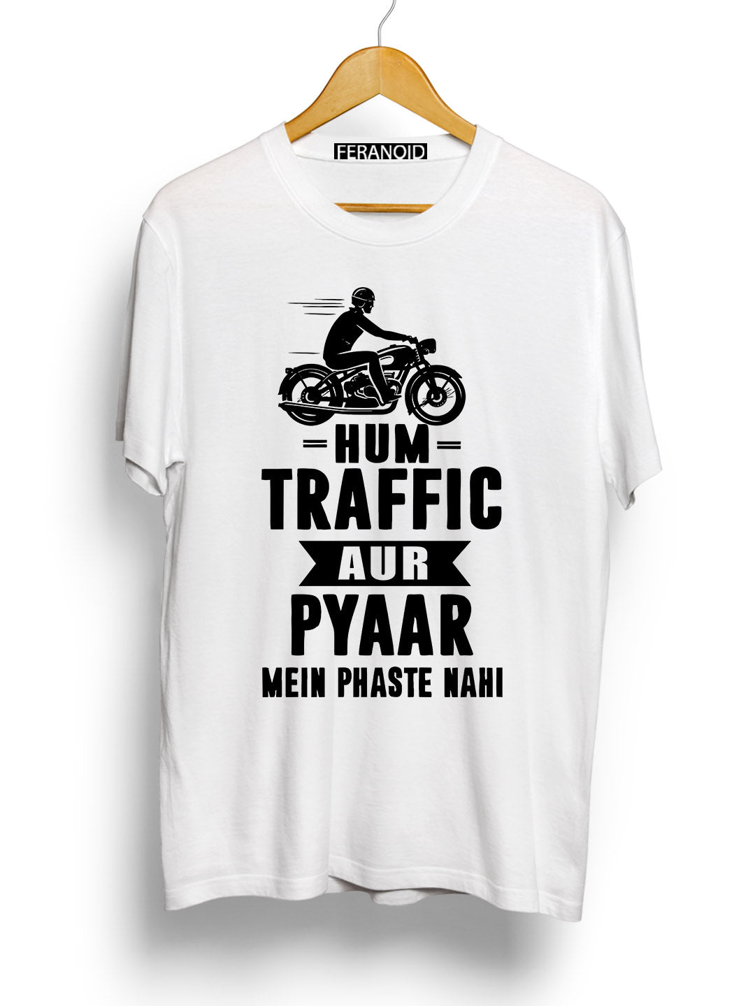 Hum Traffic Aur Pyar Mein Phaste Nahi Light Green T-Shirt