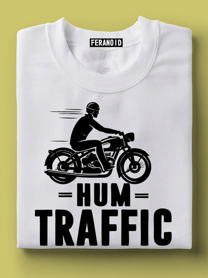 Hum Traffic Aur Pyar Mein Phaste Nahi Light Green T-Shirt