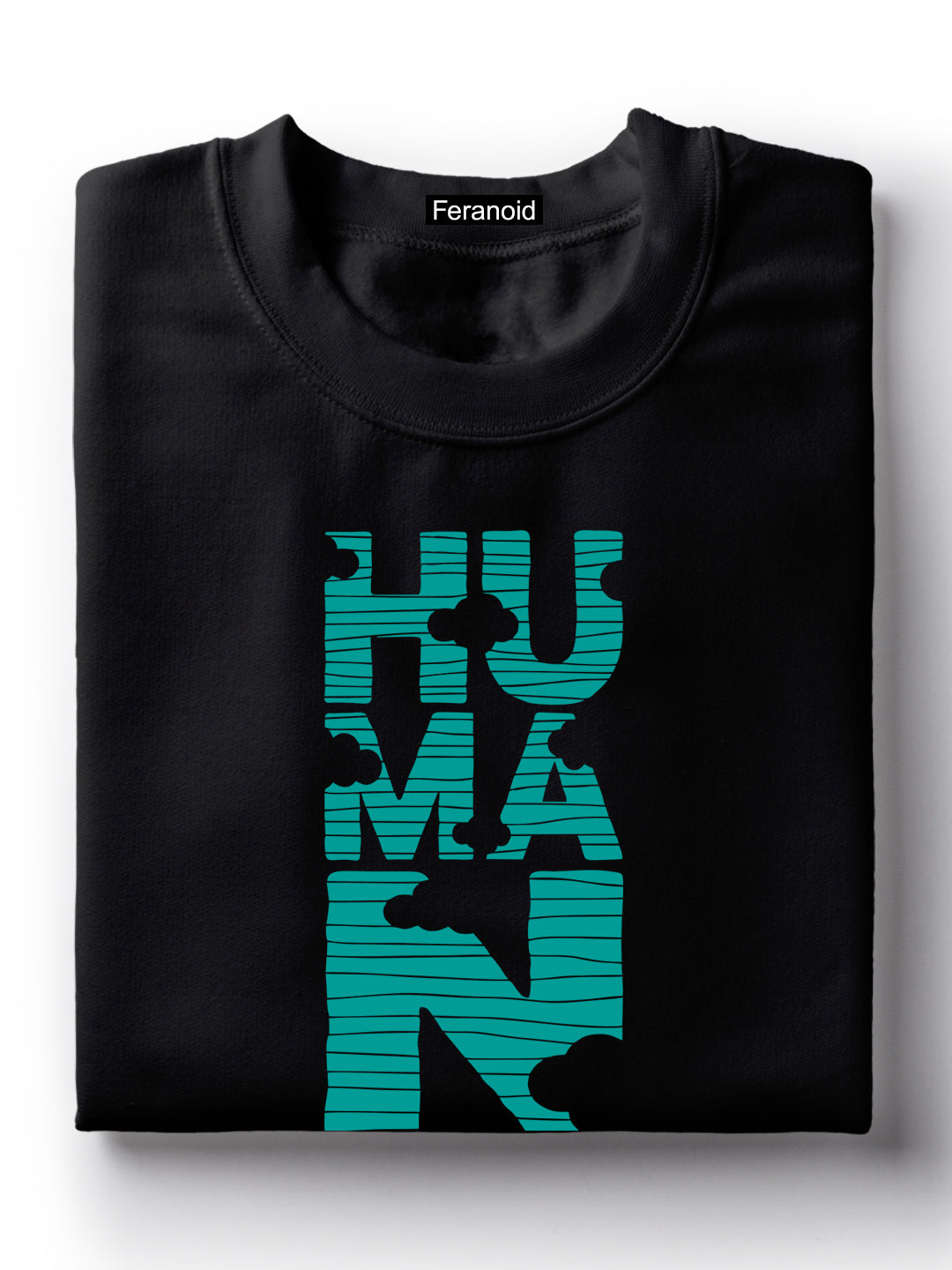 Human Black T-Shirt