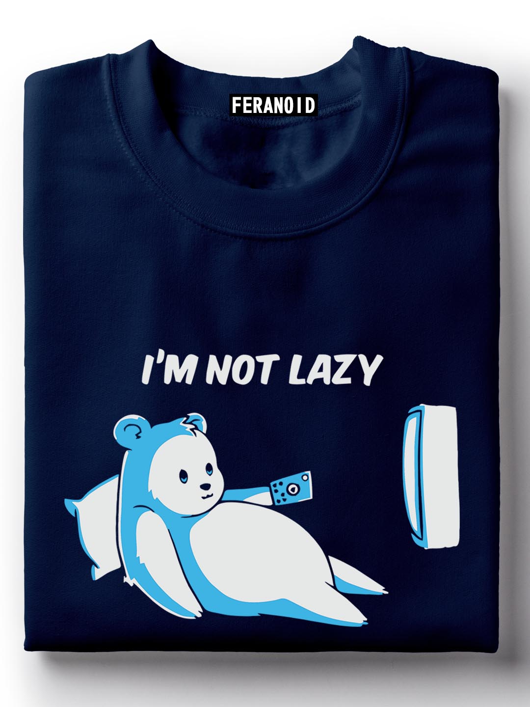 I Am Not Lazy Black T-Shirt