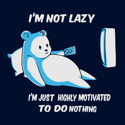 I Am Not Lazy Black T-Shirt