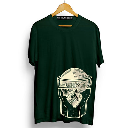 Ice Skull Black Half Sleeve T-Shirt