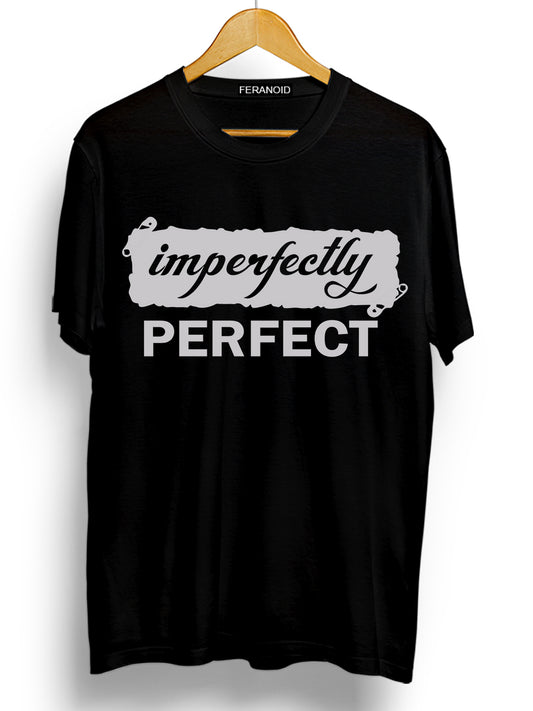 IMPERFECTLY PERFECT BLACK T-SHIRT