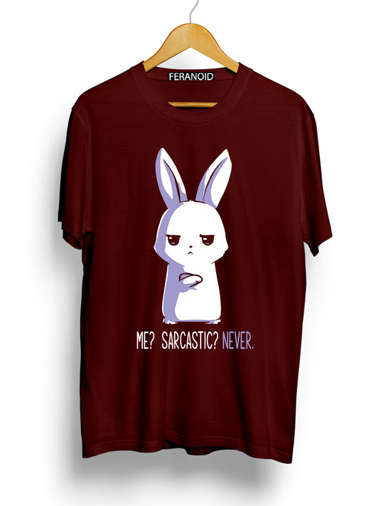 Me Sarcastic Maroon T-Shirt