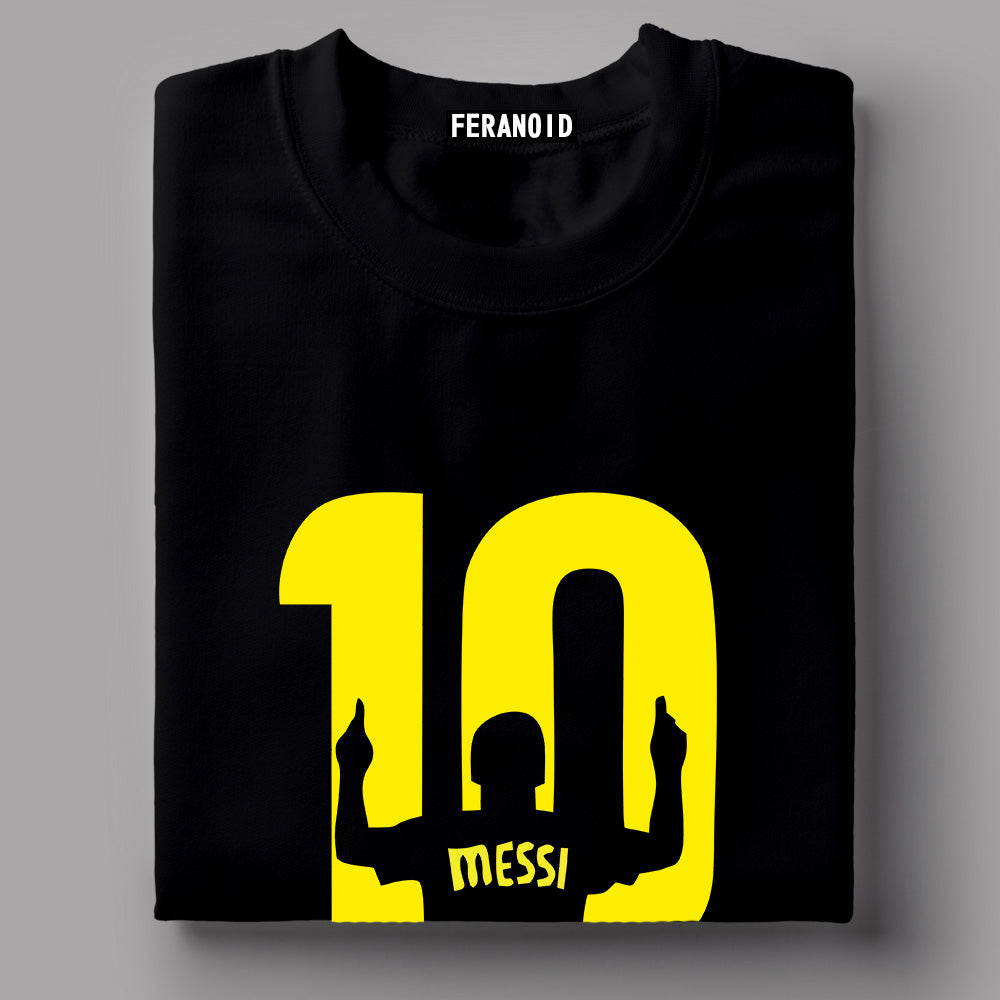 Messi 10 Black T-Shirt