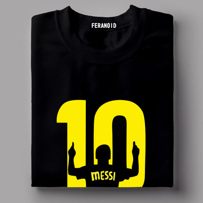 Messi 10 Black T-Shirt