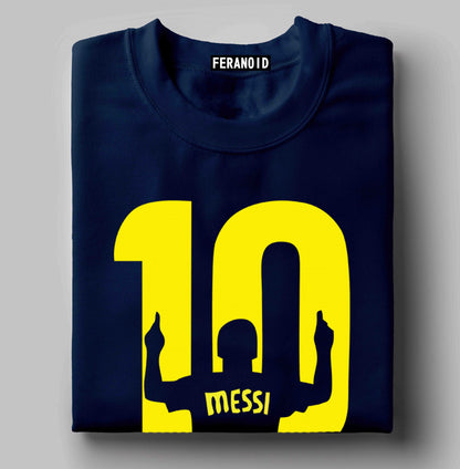 Messi 10 Black T-Shirt