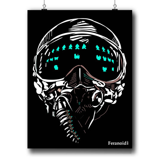 MONSTER HELMET POSTER