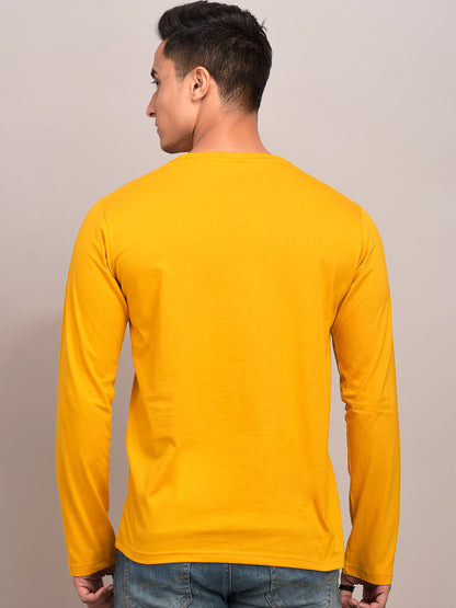 No Internet Yellow Full Sleeves T-Shirt
